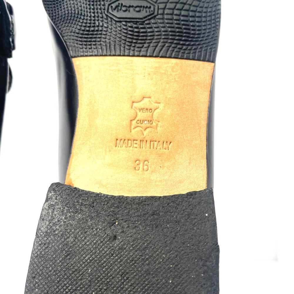 Charles Clinkard Black Leather Horsebit Loafers Made in Italy Size 36 EU - Picture 7 of 7